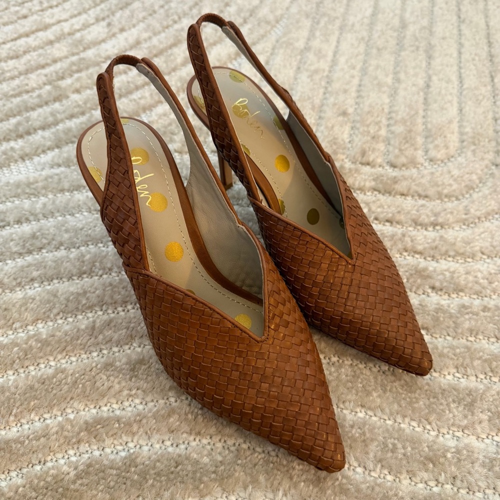 BODEN Hazel Woven Heels size 7